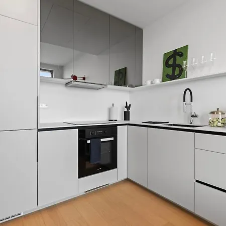 Skypark 1-Bedroom Apartment On Floor 28 With Panoramic View And Parking By Skyviews 公寓 布拉迪斯拉发