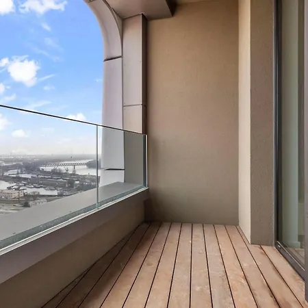 Skypark 1-Bedroom Apartment On Floor 28 With Panoramic View And Parking By Skyviews * Bratislava